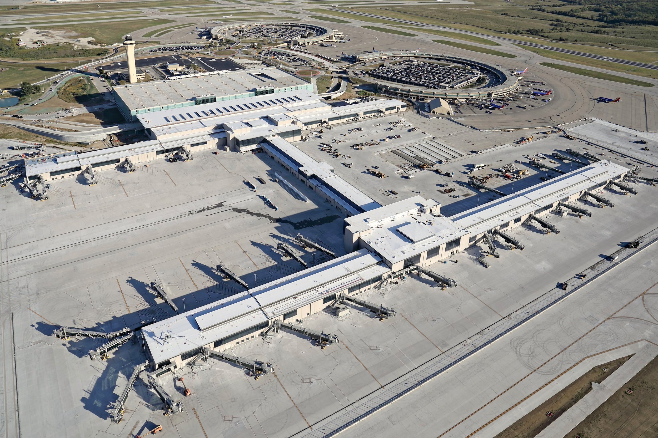 Modern airport terminal designed for efficient long-term operation